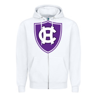 White holy cross crusaders Zipper Hoodie - linhVisuals