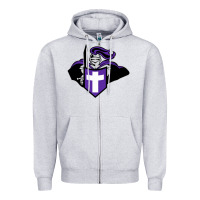 Heather Grey holy cross crusaders Zipper Hoodie - linhVisuals