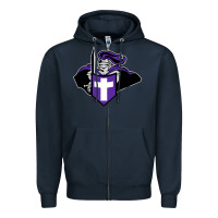 Navy holy cross crusaders Zipper Hoodie - linhVisuals