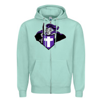 Seafoam holy cross crusaders Zipper Hoodie - linhVisuals