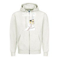 Oatmeal Heather samurai jack Zipper Hoodie - linhVisuals