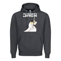 Smoke samurai jack Zipper Hoodie - linhVisuals