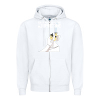 White samurai jack Zipper Hoodie - linhVisuals