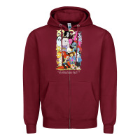 Burgundy undertale Zipper Hoodie - linhVisuals
