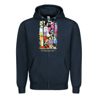 Navy undertale Zipper Hoodie - linhVisuals