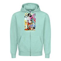 Seafoam undertale Zipper Hoodie - linhVisuals