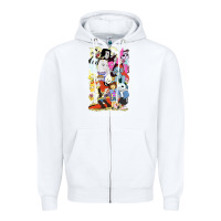 White undertale Zipper Hoodie - linhVisuals