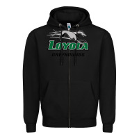 Black loyola (md) greyhounds Zipper Hoodie - linhVisuals