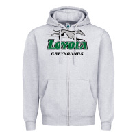 Heather Grey loyola (md) greyhounds Zipper Hoodie - linhVisuals