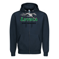 Navy loyola (md) greyhounds Zipper Hoodie - linhVisuals