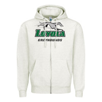 Oatmeal Heather loyola (md) greyhounds Zipper Hoodie - linhVisuals