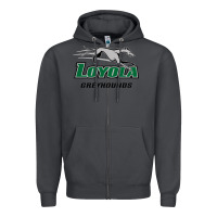 Smoke loyola (md) greyhounds Zipper Hoodie - linhVisuals