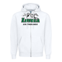 White loyola (md) greyhounds Zipper Hoodie - linhVisuals