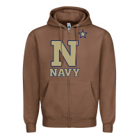 Chestnut navy midshipmen Zipper Hoodie - linhVisuals