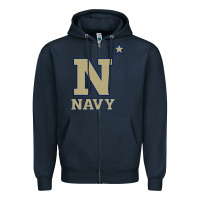 Navy navy midshipmen Zipper Hoodie - linhVisuals