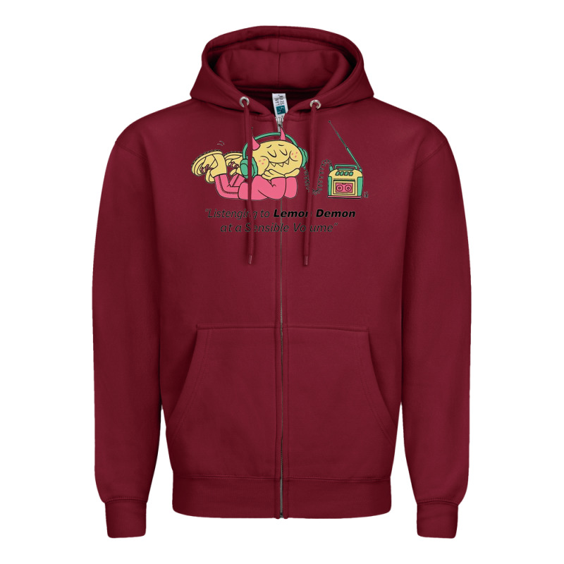 Listening To Lemon Demon Zipper Hoodie by linhVisuals | Teevron