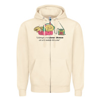 Sandshell listening to lemon demon Zipper Hoodie - linhVisuals