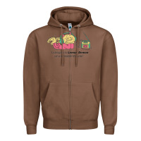 Chestnut listening to lemon demon Zipper Hoodie - linhVisuals