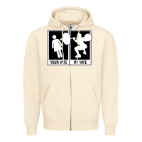 Sandshell your wife my wife weightlifting Zipper Hoodie - linhVisuals