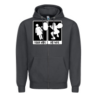 Smoke your wife my wife weightlifting Zipper Hoodie - linhVisuals