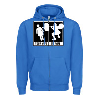 True Royal your wife my wife weightlifting Zipper Hoodie - linhVisuals