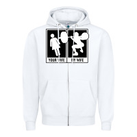 White your wife my wife weightlifting Zipper Hoodie - linhVisuals