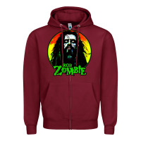 Burgundy rob zombie 02 Zipper Hoodie - linhVisuals