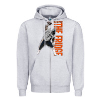Heather Grey william perry spike Zipper Hoodie - linhVisuals