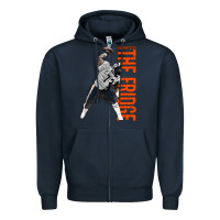 Navy william perry spike Zipper Hoodie - linhVisuals