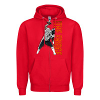 Red william perry spike Zipper Hoodie - linhVisuals