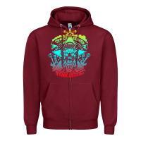 Burgundy george clinton and parliament funkadelic müsïc Zipper Hoodie - linhVisuals