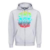 Heather Grey george clinton and parliament funkadelic müsïc Zipper Hoodie - linhVisuals