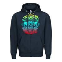 Navy george clinton and parliament funkadelic müsïc Zipper Hoodie - linhVisuals