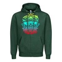 Sports Green george clinton and parliament funkadelic müsïc Zipper Hoodie - linhVisuals