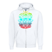 White george clinton and parliament funkadelic müsïc Zipper Hoodie - linhVisuals