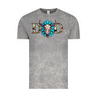 Western Dad With Gemstone And Skull Vintage Tee | Teevron