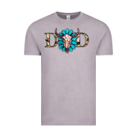 Vintage Zinc western dad with gemstone and skull Vintage Tee - RanaPortraitStore