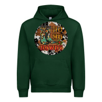 Forest Green Christmas Cowboy Boots Urban Hoodie - RanaPortraitStore