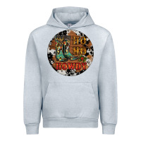 Heather Grey Christmas Cowboy Boots Urban Hoodie - RanaPortraitStore