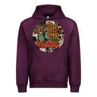 Mauve Wine Christmas Cowboy Boots Urban Hoodie - RanaPortraitStore