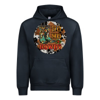 Navy Christmas Cowboy Boots Urban Hoodie - RanaPortraitStore