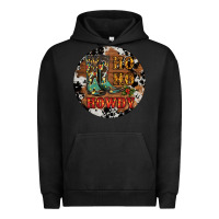 Pigment Black Christmas Cowboy Boots Urban Hoodie - RanaPortraitStore