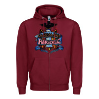 Burgundy parliament funkadelic and george clinton müsïc Zipper Hoodie - linhVisuals
