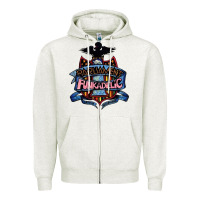 Oatmeal Heather parliament funkadelic and george clinton müsïc Zipper Hoodie - linhVisuals