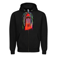 Black george clinton and parliament funkadelic müsïc Zipper Hoodie - linhVisuals
