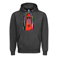 Charcoal Heather george clinton and parliament funkadelic müsïc Zipper Hoodie - linhVisuals