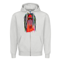 Dove Grey george clinton and parliament funkadelic müsïc Zipper Hoodie - linhVisuals