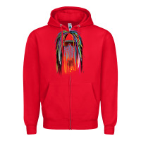 Red george clinton and parliament funkadelic müsïc Zipper Hoodie - linhVisuals