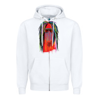 White george clinton and parliament funkadelic müsïc Zipper Hoodie - linhVisuals