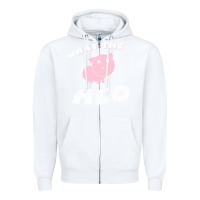 White what the heo Zipper Hoodie - linhVisuals